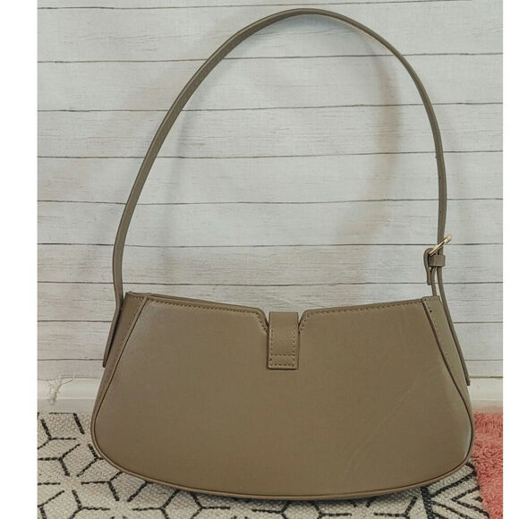 H&M SMALL SHOULDER BAG IN TAUPE BEIGE - Picture 5 of 10